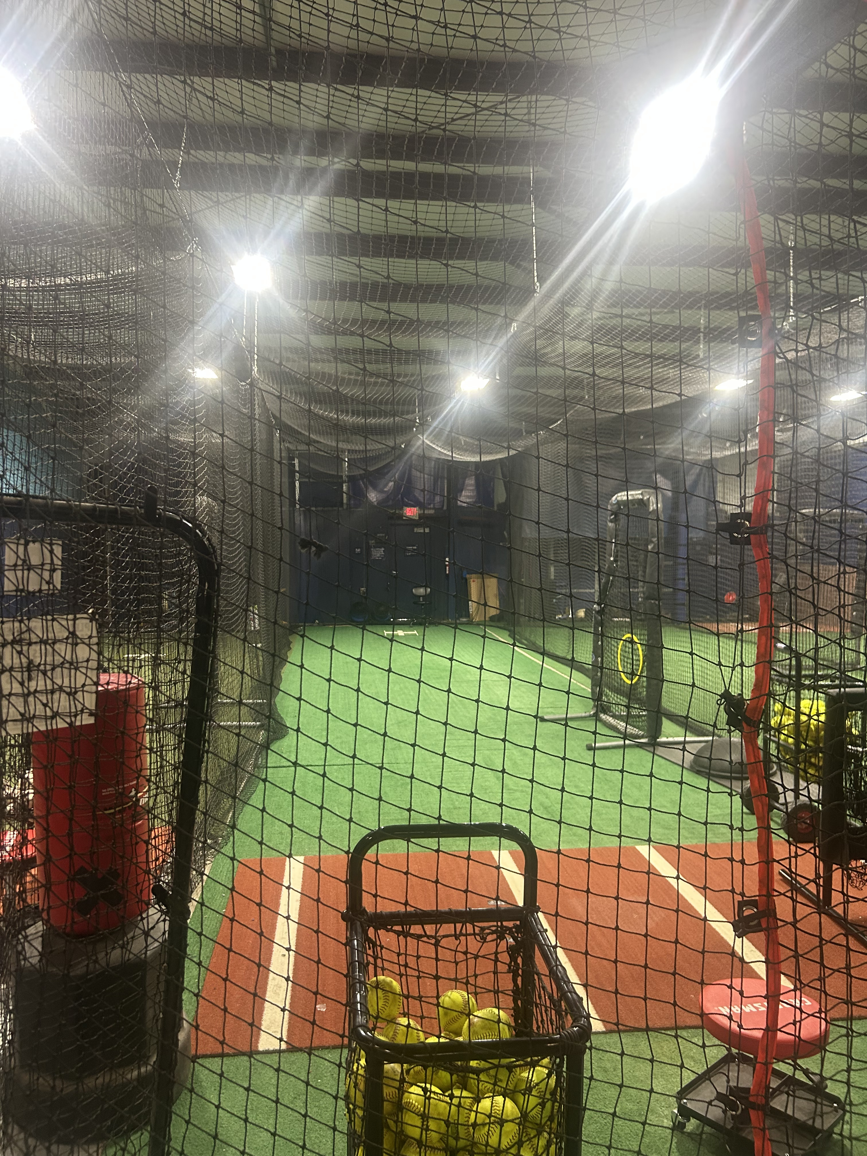 Softball training equipment at Nitro