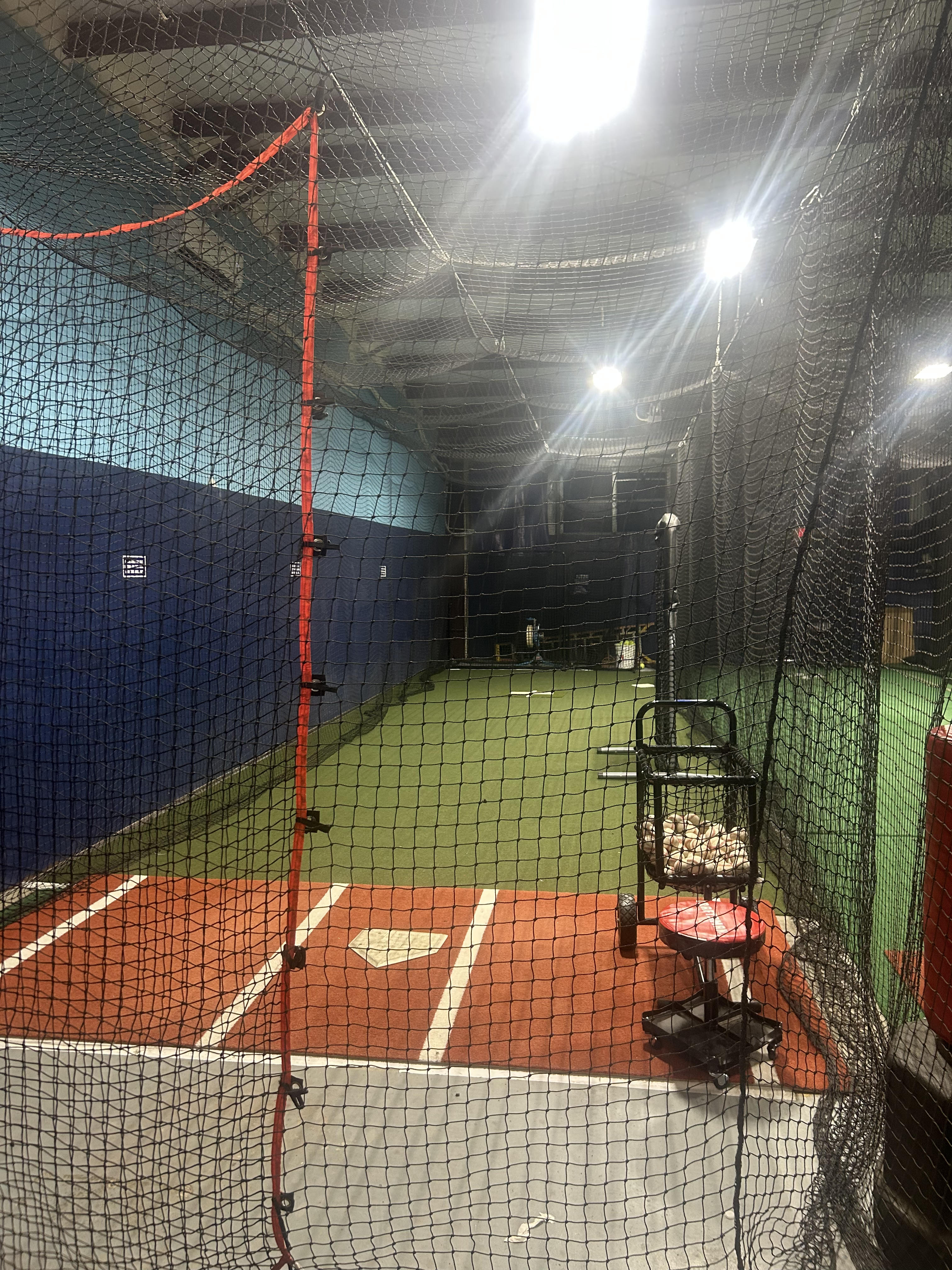 Dedicated pitching lane at Nitro Sports Academy